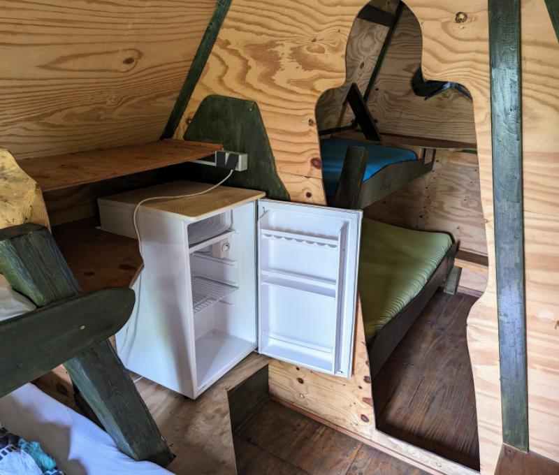 Mit eigenen Kühlschrank