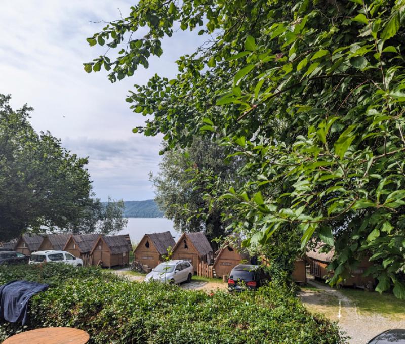 Liegen direkt am See