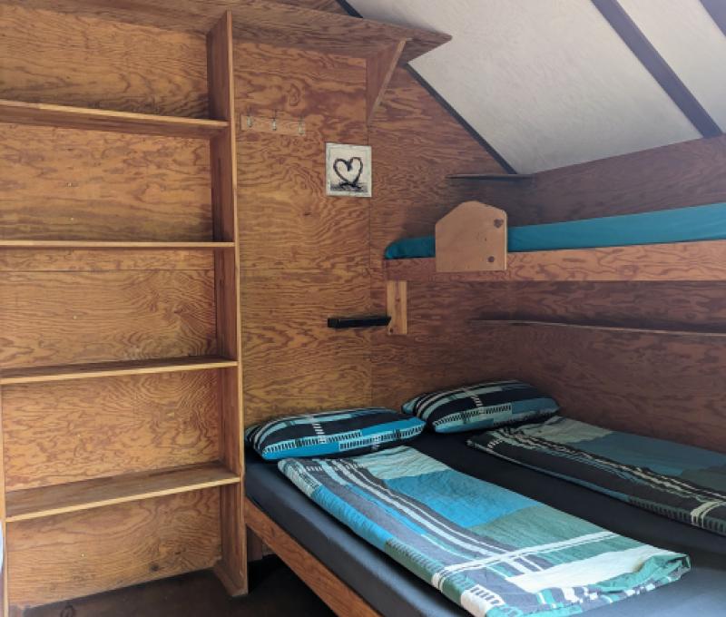 Innenansicht Doppelbett