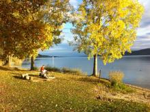 Frühherbst-Stimmung auf dem Campingplatz-Schachenhorn